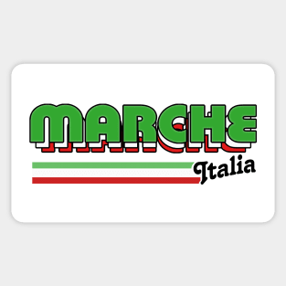 Marche // Italia Retro Style Italian Region Design Sticker